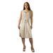 Peach Couture Women Vintage Sexy V Neck Cocktail Party Midi Dress Tie Front Spaghetti Strap Cut Out Back Boho Dress