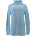 Lands' End WR LS CZY-LFTY CBL TN Blue Bayou S NEW 491738