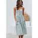 Women's Sexy Boho Sundress Casual Backless Midi Dress