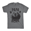 Mens Papa Bear T shirt Funny Fathers Day Idea for Dad Papa Hilarious Husband Graphic Tees