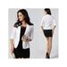 Solid Color Office Lady Casual Jacket Single Breasted Women Blazer 3/4 Sleeve Women Blazers and Jackets Outwear Clothes