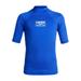 Viper Swimfins Short-Sleeve Rashguard - Blue / White - L