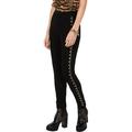 MICHAEL Michael Kors Womens Denim Studded Leggings Black L