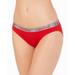 Calvin Klein Women's Radiant Cotton Bikini (Red, XS)