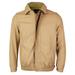 Men's Microfiber Golf Sport Water Resistant Zip Up Windbreaker Jacket BENNY (Khaki / Brown,L)