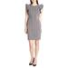 Tommy Hilfiger Womens Office Wear Plaid Sheath Dress