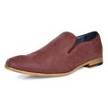 Bruno MARC Mens Casual Shoes Suede Leather Slip On Fashion Loafers Boat Shoes CONSTIANO-8 BURGUNDY Size 9.5