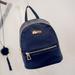 Lixada Women Mini Backpack Small PU Leather Zipper School Bag Casual Shoulder Ba