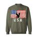 Awkward Styles Eagle USA Crewneck Red White and Blue Eagle Men Women Sweatshirt USA Gifts USA Military Sweater for Men 4th of July Party USA Military Sweater for Women Love USA