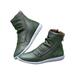 Daeful Ladies Ankle Boots High Top Casual Boots Street Style Dual Zipper Shoes Fashion Womens Boots