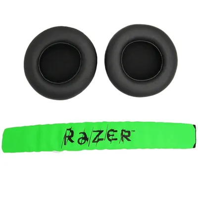 Coussinets d'oreille de remplacement avec bandeau pour Raze Kraken Pro 7.1 ou casque de jeu Electra