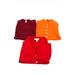 Pre-ownedphilosophy J Crew Womens Long Sleeve Top Red Orange Size Small LOT 3