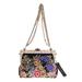 Dolce and Gabbana Multicolor VANDA Floral Embroidered Bag