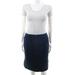 Pre-ownedEscada Womens Denim High Waist Knee Length Pencil Skirt Blue Size 38