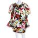 Dolce & Gabbana Womens Silk Floral Print Mini Sheath Dress White Size 2