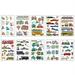 Walmklly Hot New Festival Temporary Tattoos For Kids Fun Car Stickers Waterproof Truck Tattoo Stickers Vehicle For Party Favor