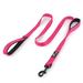 Pioneer Petcore Dog Leash 6ft long Traffic Padded Two Handle Heavy Duty Reflective Double Handles Lead for Control Safety Training Leashes for Large Dogs or Medium Dogs Dual Handles Leads(Pink)