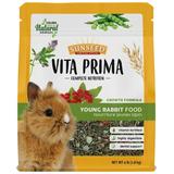 Sunseed Vita Prima Young Rabbit Food - Complete Nutrition - Premium Fortified Blend with Timothy Hay 4 lb