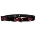 Western Oregon University Dog Collar - Deluxe Adjustable Dog Collars Made in the USA - 1 Inch Wide Collar Adjusts 16 - 27 Inches Extra Large Red Black Smoke