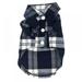 Lemetow Large and Small Dog Pet Plaid T Shirt Flannel Coat Jacket Clothes Costume Top UK