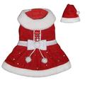 Pooch Outfitters PSPP-L Santa Paws Dress Red - Large