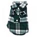 Magazine Large and Small Dog Pet Plaid T Shirt Flannel Coat Jacket Clothes Costume Top UK