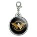 Wonder Woman Movie Golden Lasso Logo Chrome Plated Metal Pet Dog Cat ID Tag