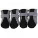 Lemetow 4pcs/set Pet Dog Adjustable Strap Anti-Slip Sole Boots Paw Protectors Dog Shoes