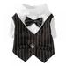Dog Shirt Clothes Pet Stylish Suit Bow Tie Costume Dogs Wedding Shirts Formal Tuxedo with Ties