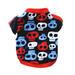 Pet Dog Fleece Coat Soft Warm Dog Clothes Skull Camouflage/Polka dot/Leopard/Paw Printed/Striped Pullover Fleece Warm Jacket Costume for Doggy Cat Puppy Apparel M