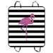 YKCG Glitter Pink Flamingo Black and White Stripes Pet Seat Cover Car Seat Cover for Pets Cargo Mats and Hammocks for Cars Trucks and SUVs 54x60 inches