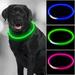 LED Dog Collar USB Rechargeable Light up Dog Collar Glowing Pet Dog Collar Pet Safety Collar for Night Safety Led Necklace for Dogs