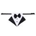 Prettyui Pet Formal Tuxedo Bow Tie Bandana Dog Collar With Bow Tie Adjustable Wedding Collar Necktie For Small Large Dog