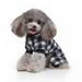 100% Cotton Buffalo Plaid Dog Clothes Puppy Pajamas Pet Apparel Cat Onesies Jammies Doggie Jumpsuits Pet Pajamas for Dogs Red Plaid Sweaters Soft Clothes