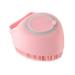 Feiona Dog Bath Brush Pet Massage Brush Shampoo Dispenser Soft Silicone Brush Rubber Bristle for Dogs and Cats Shower Grooming Pink