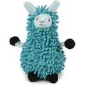 Godog Godog Llama Squeaker Dog Toy Chew Resistant Durable Noodle Plush Soft Tough Reinforced Seams Blue Small Pet_Toy