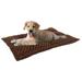 Pet Bed â€“ 32x19 Dog Pillow and Crate Pad with Faux Fur Sleep Surface and Non-Slip Bottom â€“ Machine Washable Dog Bed by PETMAKER (Brown)