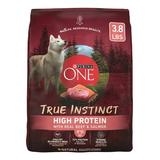 Purina ONE Natural High Protein Dog Food True Instinct with Real Beef and Salmon With Bone Broth and Added Vitamins Minerals and Nutrients