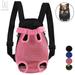 Gustave Pet Carrier Backpack Adjustable Straps Legs Out Pet Front Cat Dog Mesh Carrier Backpack Travel Bag for Small and Medium Dogs and Cats Pink L