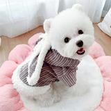 Pet Autumn And Winter Warm Clothes Cute Costume Rabbit Design 2-legged Cotton-padded Coat For Dog