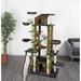 Go Pet Club Cat Tree Furniture 77 in. High - Jungle - Brown/Black