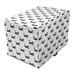 Dog Dog Crate Cover Monochrome Style Repetitive Doggies in Sitting Position on a Plain Background Easy to Use Pet Kennel Cover for Dogs 35 x 23 x 27 Charcoal Grey White by Ambesonne