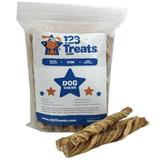 Beef Tripe Sticks for Dogs (6 - 25 Count) All Natural Beef Dog Treats from Free Range Grass Fed Beef Dog Chews Safe & Easily Digestible â€“ Twist Sticks Great for Puppies & Senior Dogs by 123 Treat
