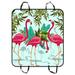 YKCG Pink Flamingo Tropical Floral Palm Leaves Pet Seat Cover Car Seat Cover for Pets Cargo Mats and Hammocks for Cars Trucks and SUVs 54x60 inches