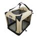 Jespet 3-Door Soft-Sided Folding Travel Pet Crate (Medium-Large; Beige) PSC-36BE