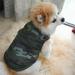 Pet Dogs Autumn Winter Thickened Vest Coat Small Medium Dogs Warm Costume with Traction Ring(Camouflage 3XL)