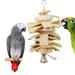 Cheers.US Natural Loofah Grass Toy for Pet Parrot Macaw African Grey Budgies Cockatoo Parakeet Cockatiels Conure Macaw Lovebird Cage Chew Toy