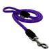 Pawtitas Reflective Dog Leash Large Rope Reflective Dog Leash 6 ft Paracord Lead Strong and Comfortable - Purple Dog Leash