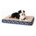 K&H Pet Products Superior Orthopedic Dog Bed Navy/Paw Medium 30 X 40 Inches