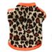 Pet Dog Fleece Coat Soft Warm Dog Clothes Skull Camouflage/Polka dot/Leopard/Paw Printed/Striped Pullover Fleece Warm Jacket Costume for Doggy Cat Puppy Apparel S